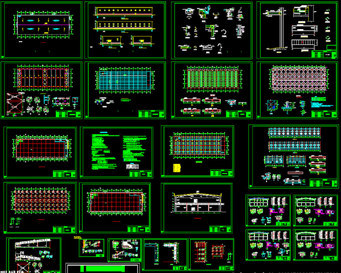 武夷山二层全钢结构超市图纸