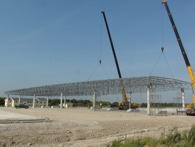 武夷山收费站网架工程